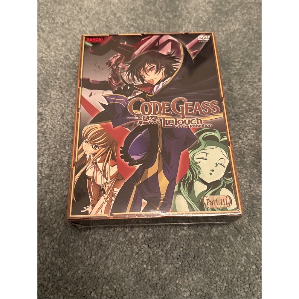 Code Geass Lelouch of the Rebellion Part 3 DVD 2-Disc Set 2009 Bandai Anime NEW